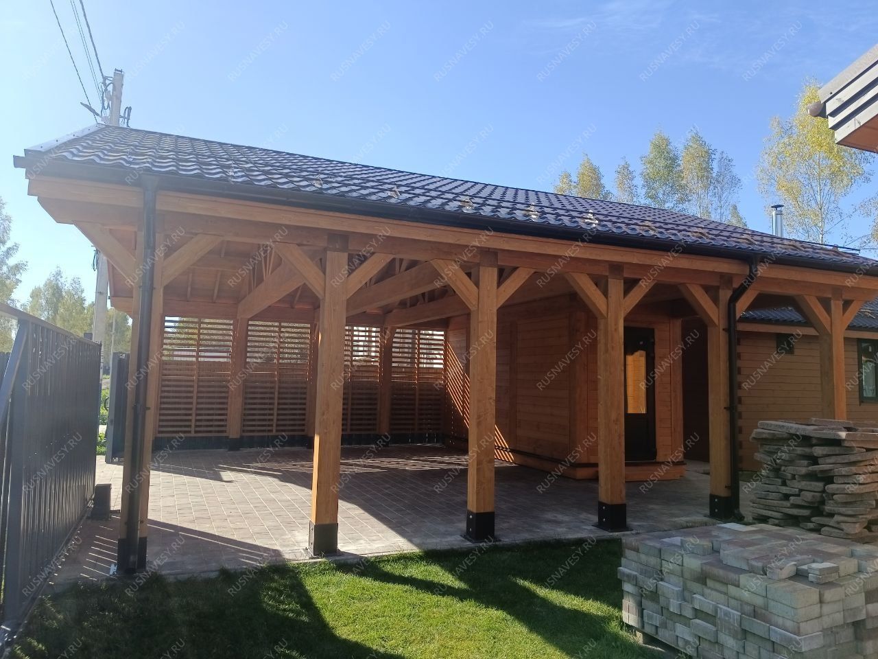 Навес для машин с хозблоком ШЕЛТЕР фото 4